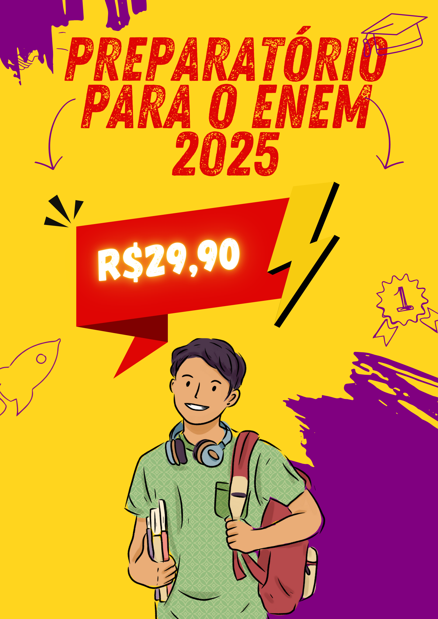 Preparatório ENEM 2025 - R$29,90